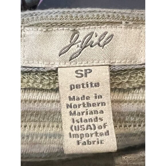 Vintage J. Jill Women SP Striped Short Sleeve  Cotton Top USA Y2K Pullover - Picture 9 of 13